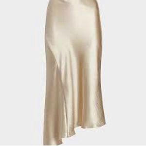 Express Champagne Silk Skirt